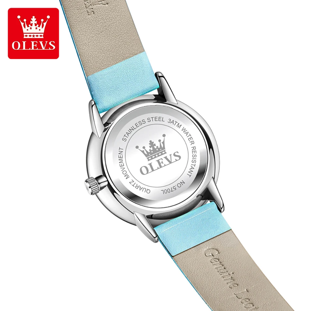 OLEVS 5700 Hybrid case standard metal link quartz movement business luxury style women's watch
