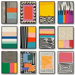 Vibrant Abstract Mark Rothko Reproduction Canvas Prints  Colorful Wall Art for Living Room Study Home Decor