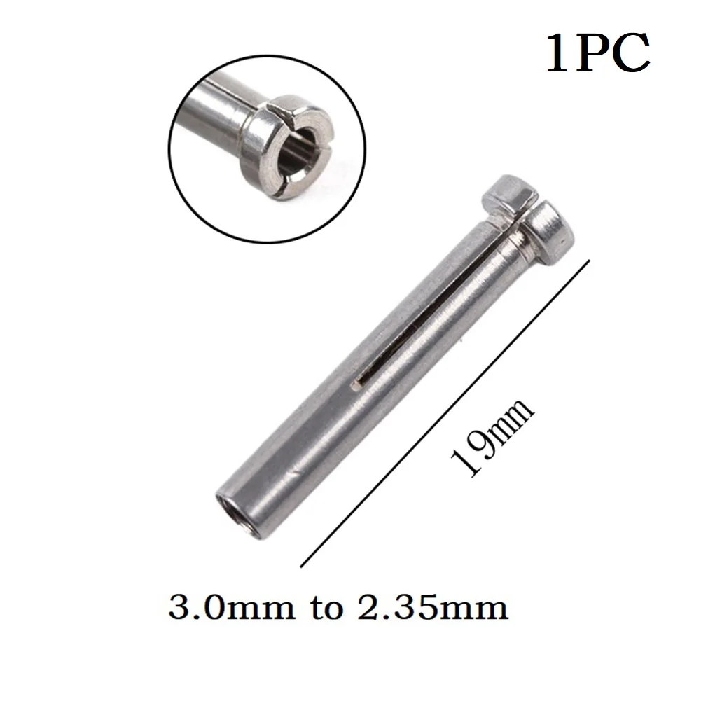 1pc Conversion Head 2.35 To 3mm/2.35 To 3.1 75mm Clamping Engraving Chuck Drill Converter Shank Collect Sleeve Power Tool Parts