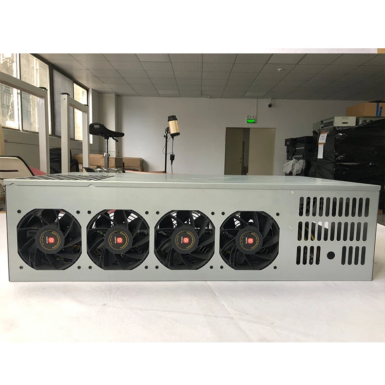 Neues Großhandels-8-GPU-Computerservergehäuse mit 1800 W 2000 W 2500 W 3600 W für Atx PSU-Gehäuse und Towers B75 B85 Motherboard 8 GPU-Gehäuse