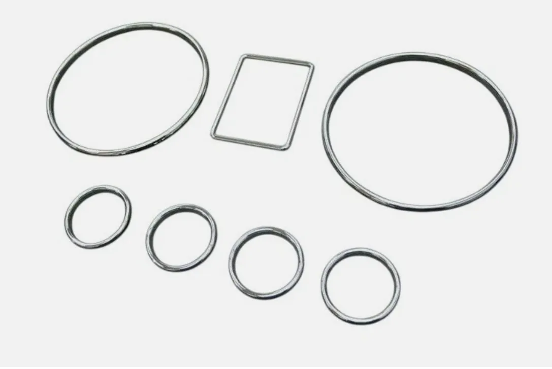 Chrome Speedometer Gauge Dial Rings Bezel Trim for Audi A3 8L A4 8D B5 A6 C5 4B