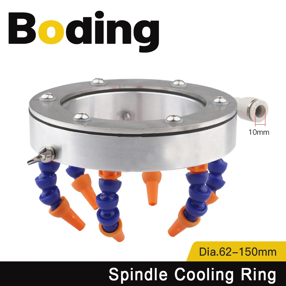 

BODING Engraving Machine Spindle Cooling Ring Tool Spray Ring Universal Adjustment Tool Cooler Nozzle Metal Cooling