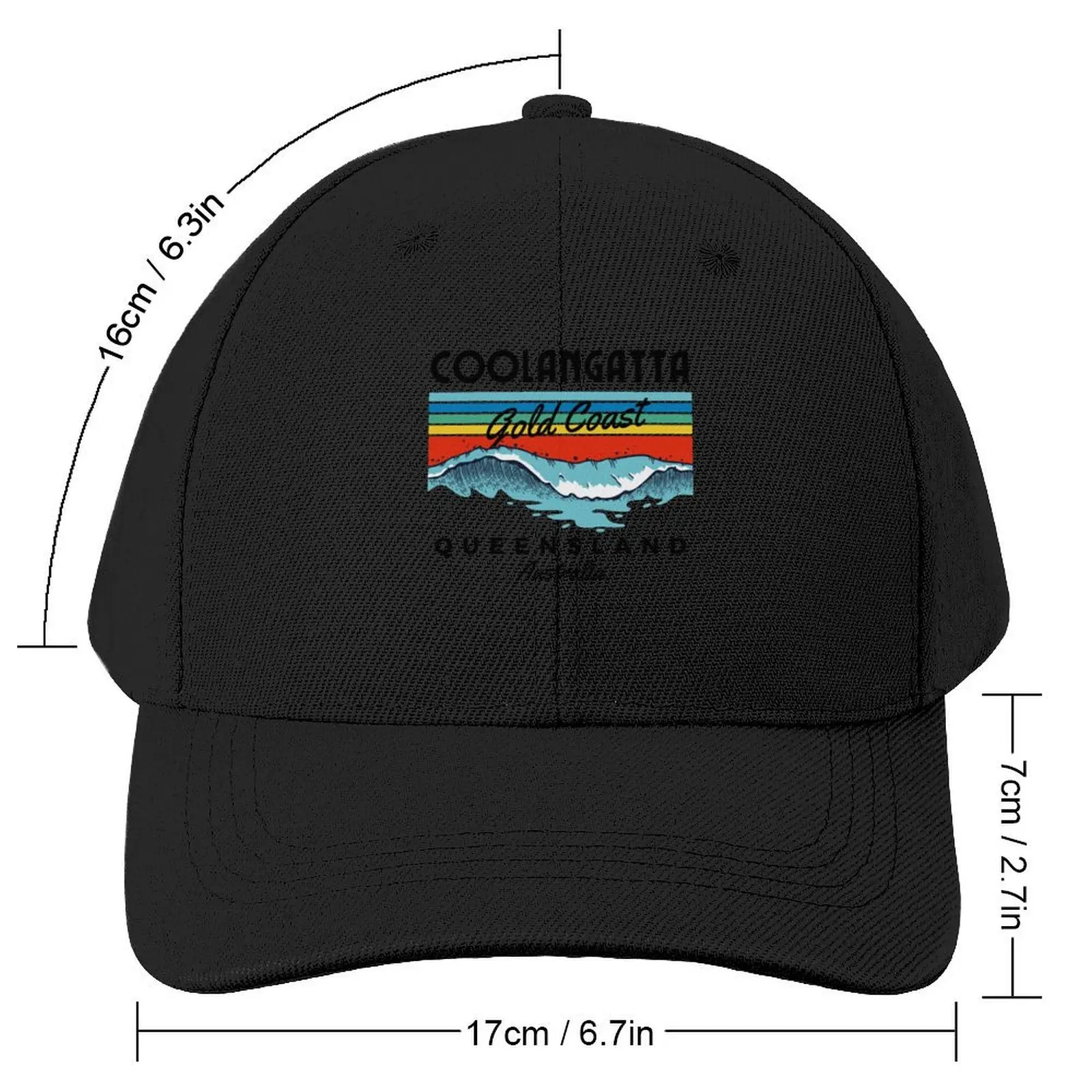 Vintage Beach Coolangatta Gold Coast Baseball Cap Anime Hat Trucker Hat Hat Beach dad Golf Wear Men Women's