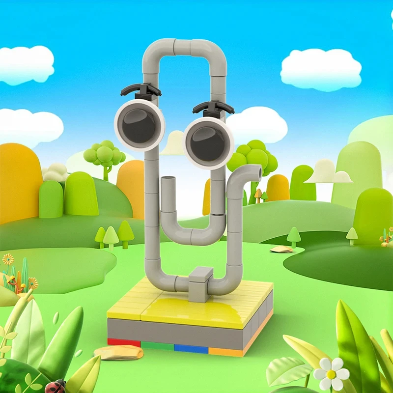 Buildmoc Creative Office Funny Clippy the Age Revealer World MOC Building Blocks Toys for Children Kids Gifts Toy 85PCS Bricks