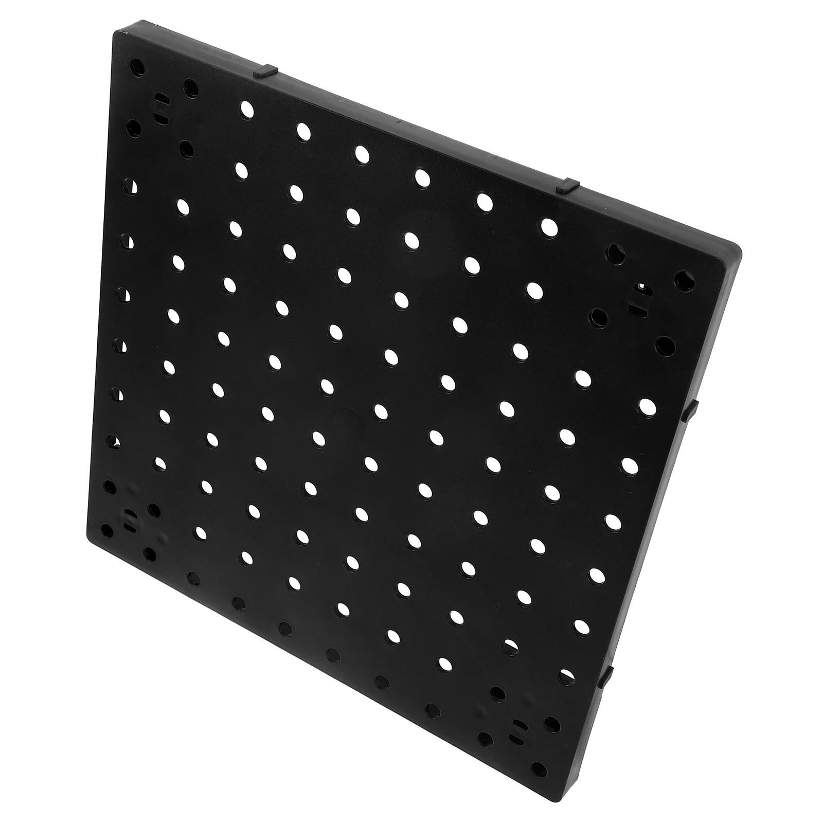 

Plastic Pegboard Panels 25CMx25CM Black Single Wall Mounted Tool ganizer Garage Workshop Storage System Pegboard Display Large