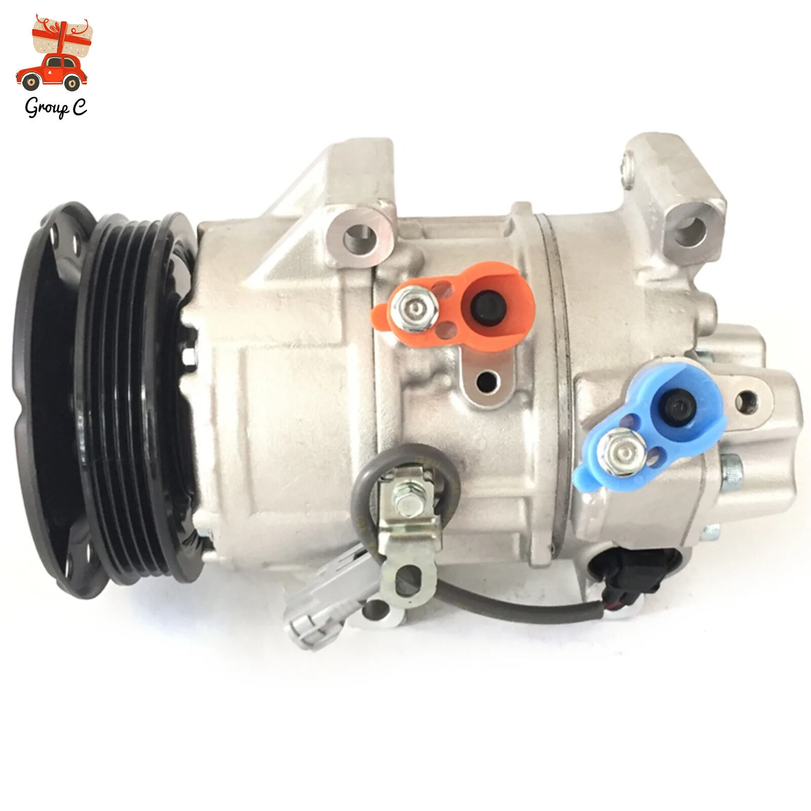 AC Compressor with Clutch Kit Fits For 2007-2010 Toyota High-Quality Yaris 1.5L Base Hatchback & Sedan Durable Compressor