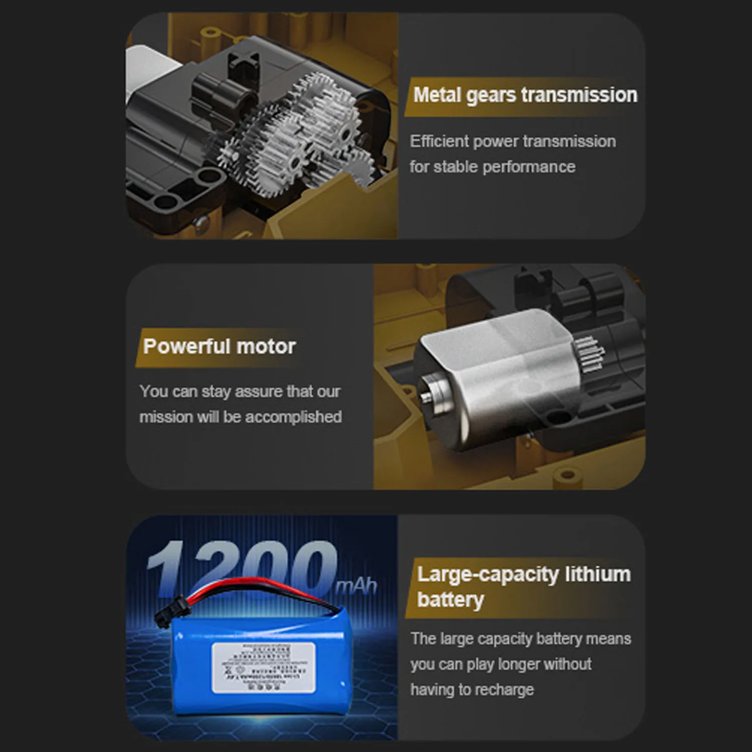 1/20 RC volquete articulado plástico DoubleE E591 003 6WD camión de Control remoto eléctrico VO Motor batería Cable de carga USB RTR