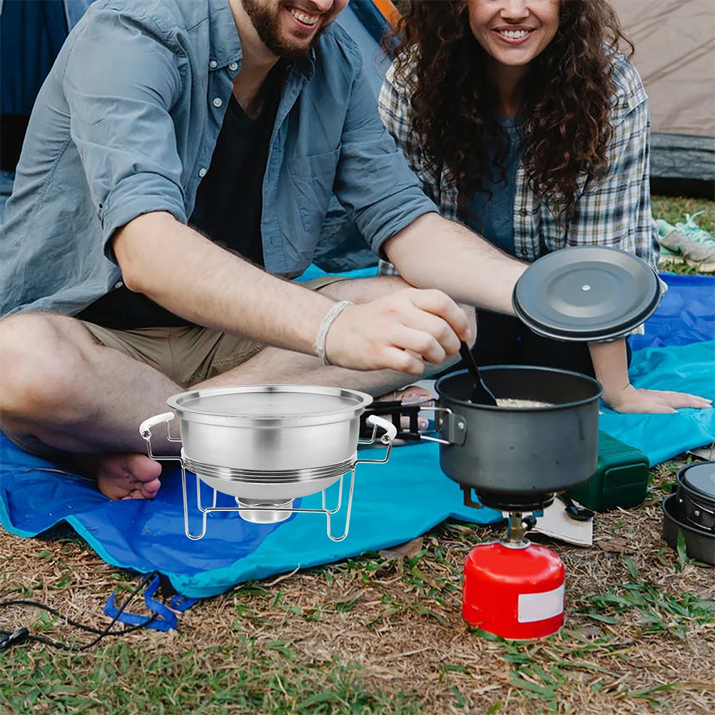 

Portable Stove Base Camping Stand Support Rack Gas Barbecue Heavy Duty Racks Stainless Steel Fire Bracket Travel Grill
