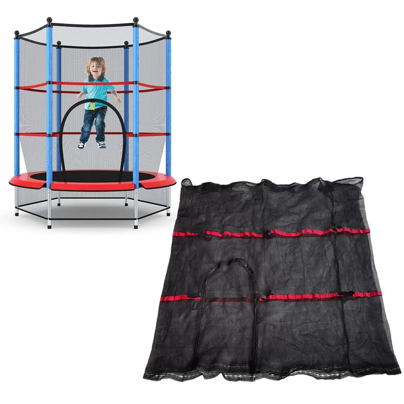 Trampoline Safety Net For 55Inch Kid Round Trampoline Breathable And Weather-Resistant Trampoline Net Replacement