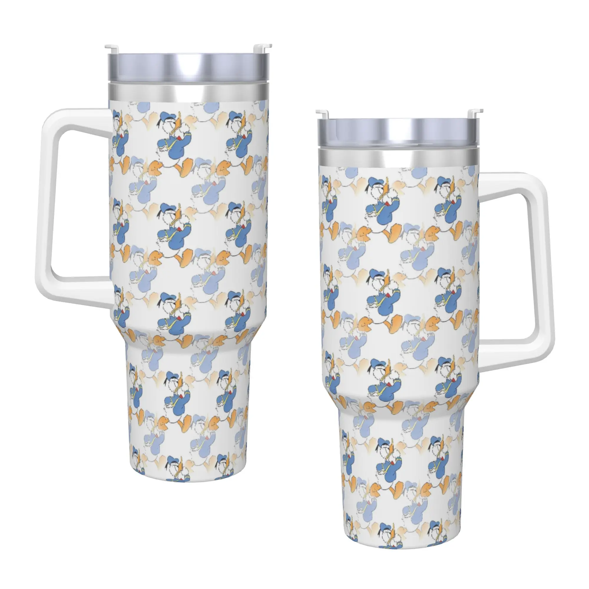 

Donald Duck Stainless Steel Tumbler Travelist Mugs Cup Large Thermal Mug Leakproof Cold Drink Milk Tea Water Bottle