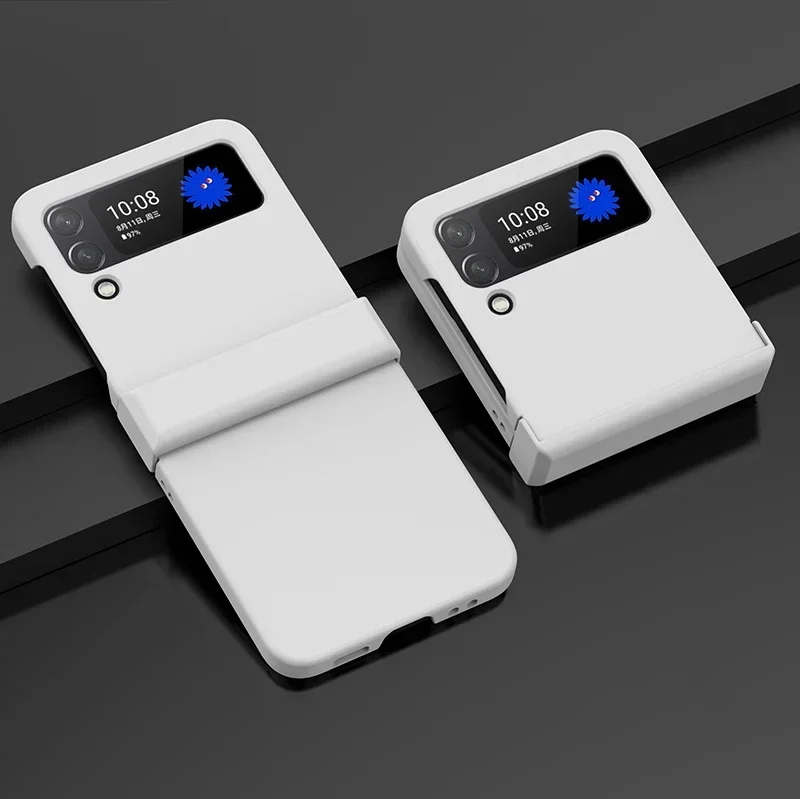 حافظة هاتف لهاتف سامسونج جالاكسي Z فليب 6 5 4 3 5G، سامسونج فليب 6 5 جرام، جالاكسي Z فليب 5 حافظة بمفصلات بلاستيكية بلون الحلوى