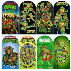 Ninja Turtles Arch Photo Backdrop Baby Shower Decoration Kids Birthday Party Arched Covers Doubleside Photography Backdrop Props