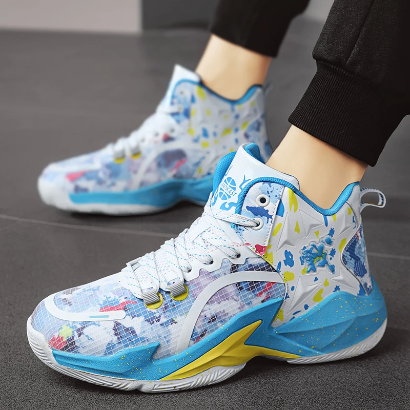 

Men's summer breathable soft-soled casual sports shoes, anti-slip, shock-absorbing and versatile practical basketball shoes