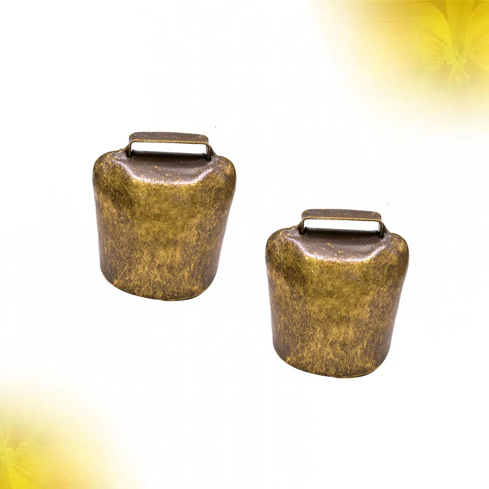 

2 Pcs Cattle and Sheep Bells Cow for Shampoo Animal Bell-shaped Coffee Animals Pet Collar