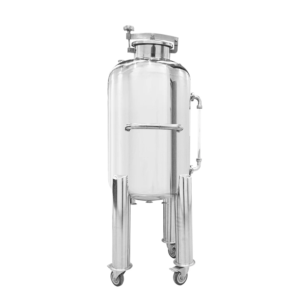 Tanque de acero inoxidable de 100l, precio de 150 litros, crema química, aceite de cocina líquido, leche, vino, tanque de almacenamiento de agua