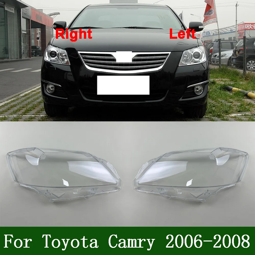 Car Front Headlight cover For Toyota 2006-2008 Camry Headlight Cover Replacement Front Car Light Auto Shell Lampcover Lampshade