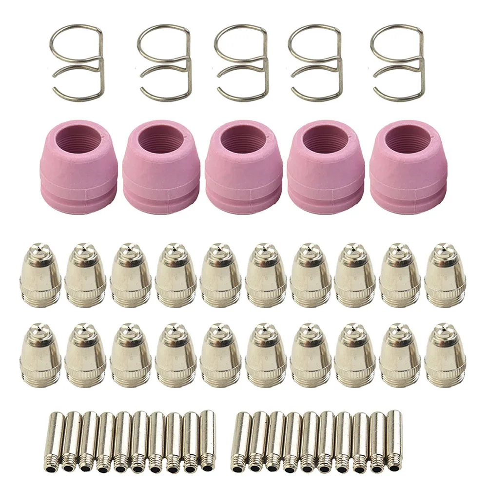 Plasma Cutting Torch Accessories Consumables Torch Electrode Tip Nozzle Shield Cap Kit For WSD60 AG60 SG55 For CUT60 LGK60