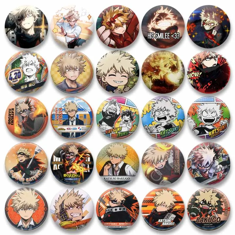 Personagem dos desenhos animados katsuki bakugo botão broche criativo anime esmalte pinos para mochila roupas acessórios emblemas jóias presentes