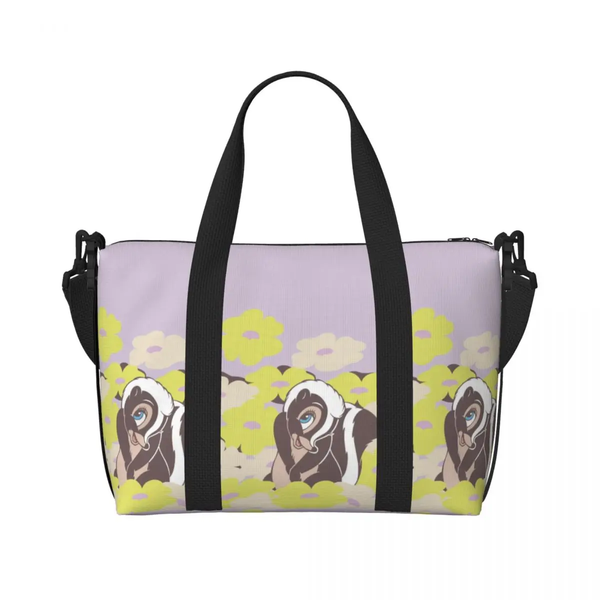 

Сумка-тоут с мультяшным принтом Бэмби, женская, большая вместимость, для спортзала, пляжа, путешествий