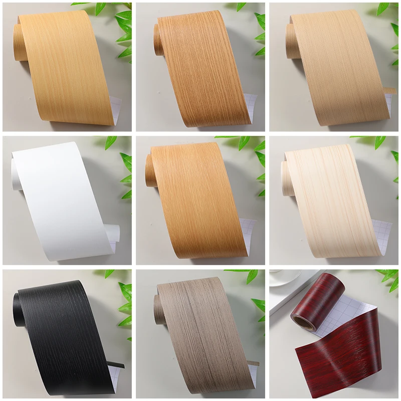 Thick wallpaper,wood grain,door frame window sill edge repair,solid color,self-adhesive refurbished furniture,peel stick border