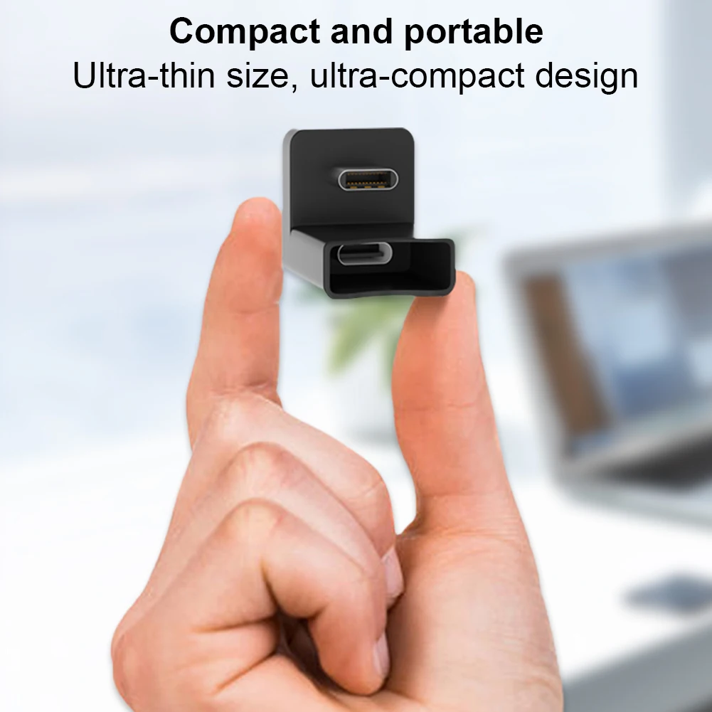 USB C 90 Graden Adapter USB 3.1 Type C Man-vrouw Converter 10 Gbps USB-C Jack Uitbreidingsadapter voor Schakelaar Notebook Tablet