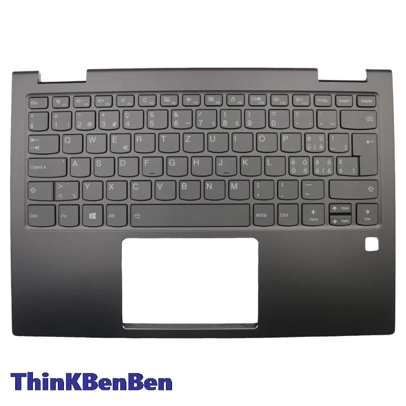 

SWS Swiss Iron Gray Keyboard Upper Case Palmrest Shell Cover For Lenovo Ideapad Yoga 730 13 13IKB 13IWL 5CB0Q95813