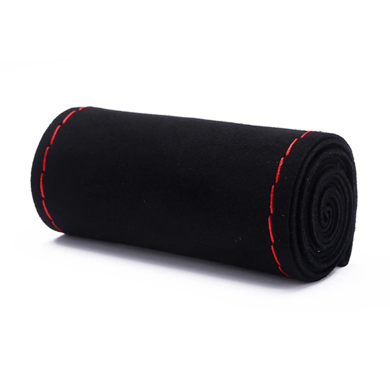 Anti-wear Auto Steering Wheel Cover DIY Suede Steering Wheel Car Anti-slip Breathable Soft Steering Covers 36cm 38cm 40cm