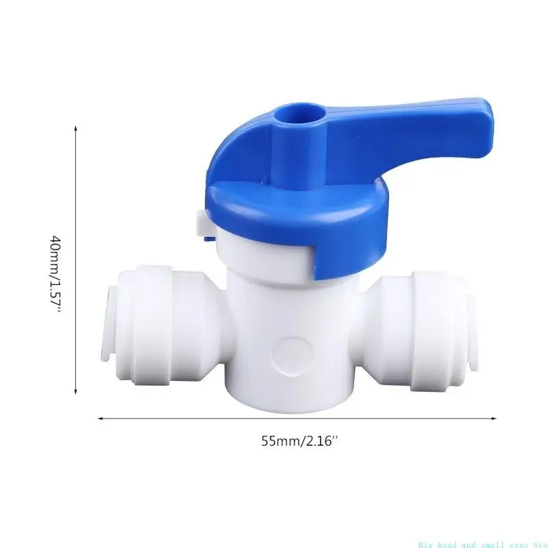 RO Water Reverse Osmosis 1/4 ''Inline New Ball Sambungan Cepat Mati