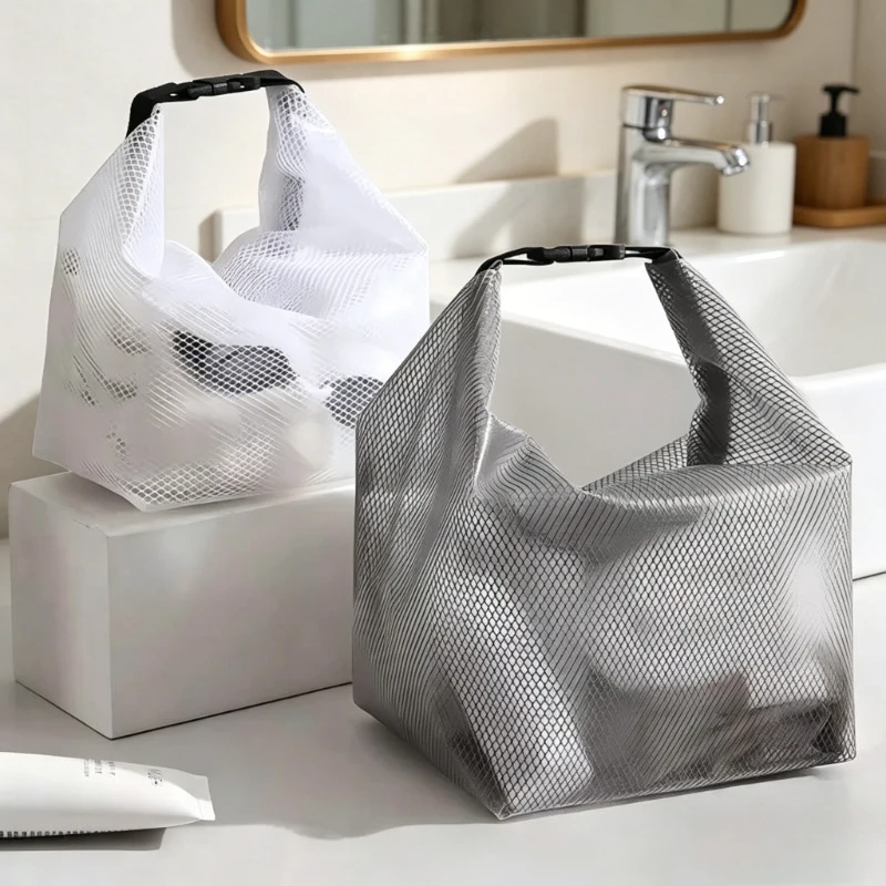 Storage Bag Waterproof Drawstring Large Capacity Multifunctional Pouch For Fitness Clothes Swimwear Toiletries Bathroom