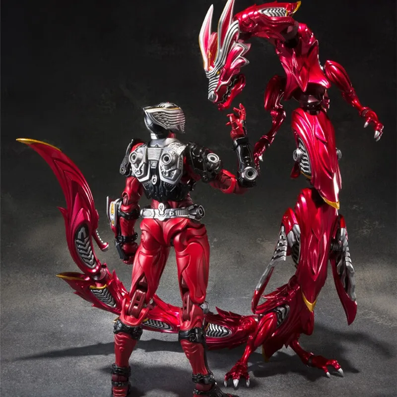 

Bandai (BANDAI) SHF скульптура из настоящей кости, фигурка Kamen Rider, модель игрушки в подарок SIC, катание на драконе, непараллельный дракон