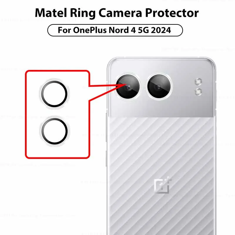 3D Camera Protector For Oneplus 6.74 Inches HD Tempered Glass Lens Metal Rear Ring 1 + Nord 4 1+ Nord4 5G