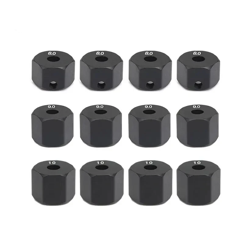 

RC Car 4Pcs 12MM Wheel Hex Hub Thickness 8/9/10mm for 1/10 RC Crawler Axial SCX10 II 90046/47 RC Car Part