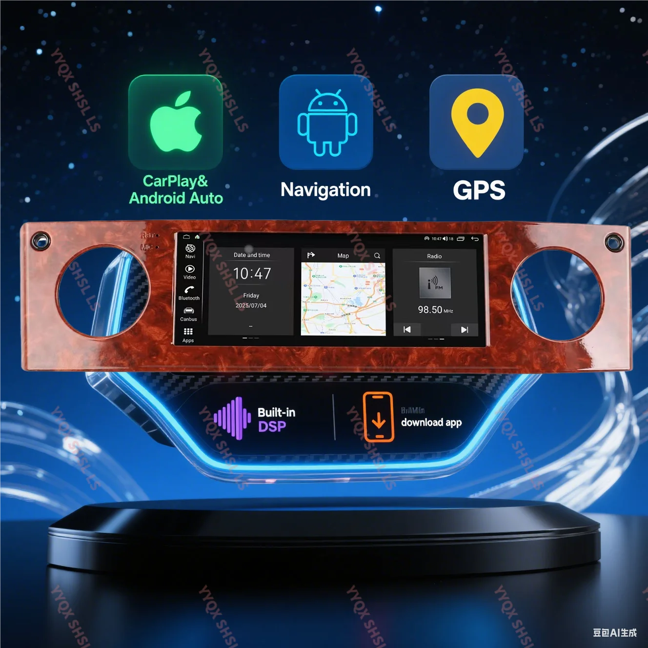 

9" Car Radio For Rolls Royce Phantom 2004 2005 2006-2012 Android 14 Carplay 360 Car Multimedia Player GPS Navigation Auto Stereo
