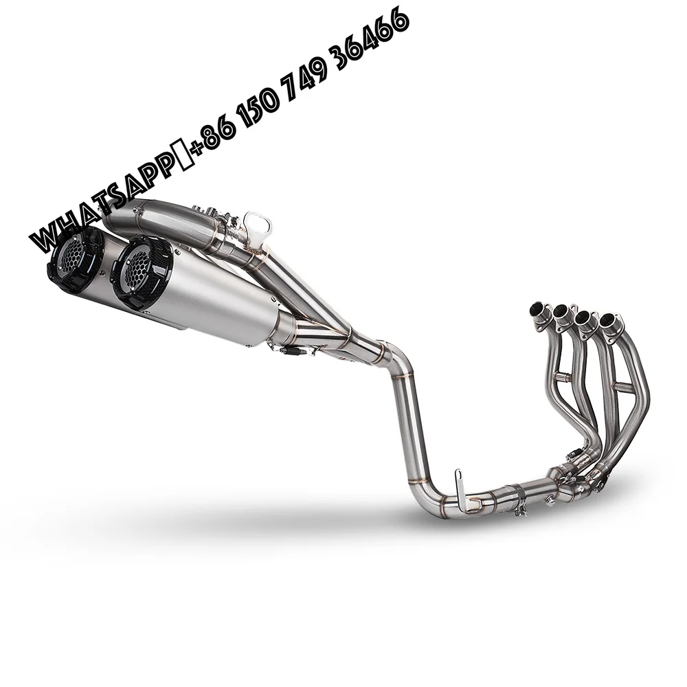 For ZX-25R ZX25R ZX25RR Stainless Steel High-performance Motorcycle Exhaust Pipe Dual Outlet Straight Through the Entire Section