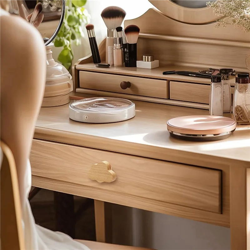 FAST-Boho Dresser Knobs- 24 Pack Durable Beech Wood Drawer Knobs Cloud-Shaped Wooden Dresser Pulls For Cabinets, Furniture