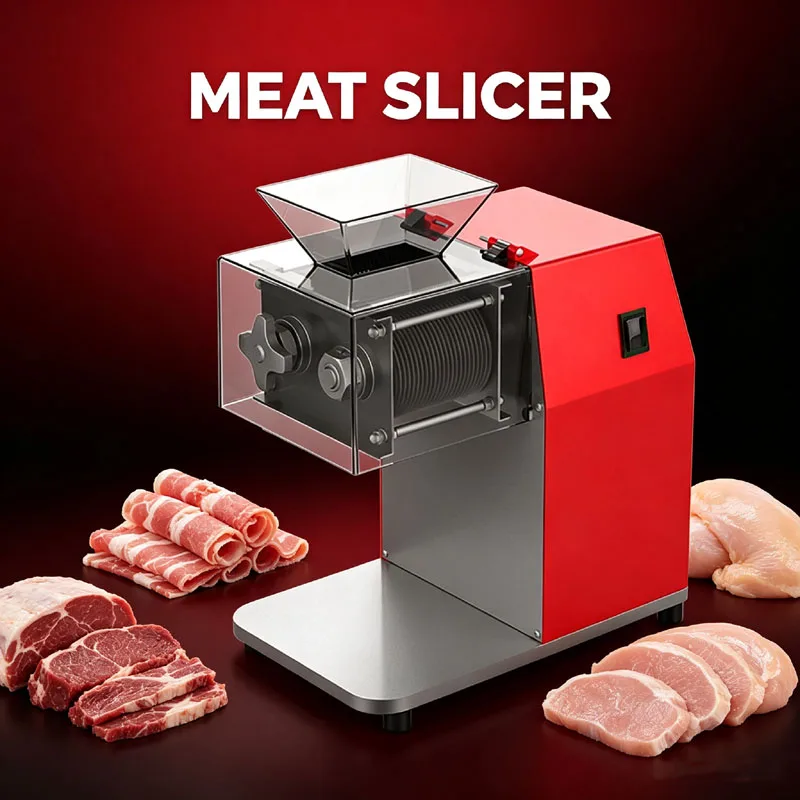 Stainless Steel Meat Slicer Commercial Electric Automatic Fresh Meat Slicer Meat Slicer Shredded Meat Machine