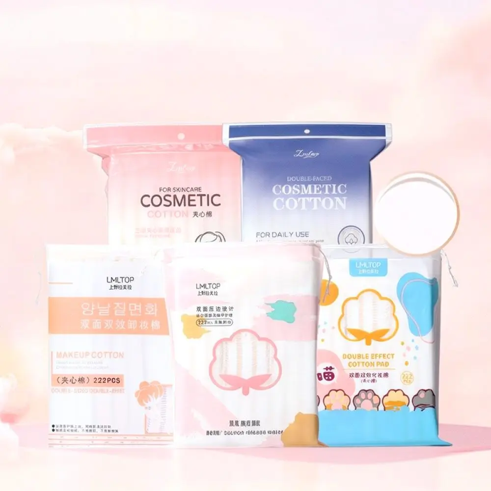 Soft Facial Skin Care Pads For Lameila Makeup Removal Wipes Thick Double Sided Cotton Sheets Absorbent Lint Free Beauty Supplies