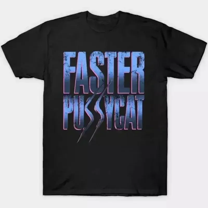 Faster Pussycat Symbol T Shirt Cotton Black Men S To 2345Xl