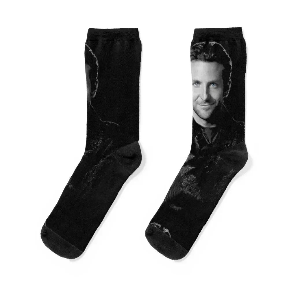 Bradley Cooper Actor Abstract Movie Star Socks sports stockings Antiskid soccer christmass gift Women Socks Men's