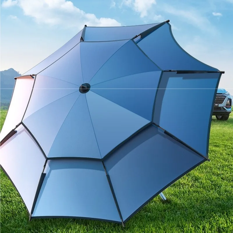 

Outdoor parasol stall vinyl camping umbrella portable