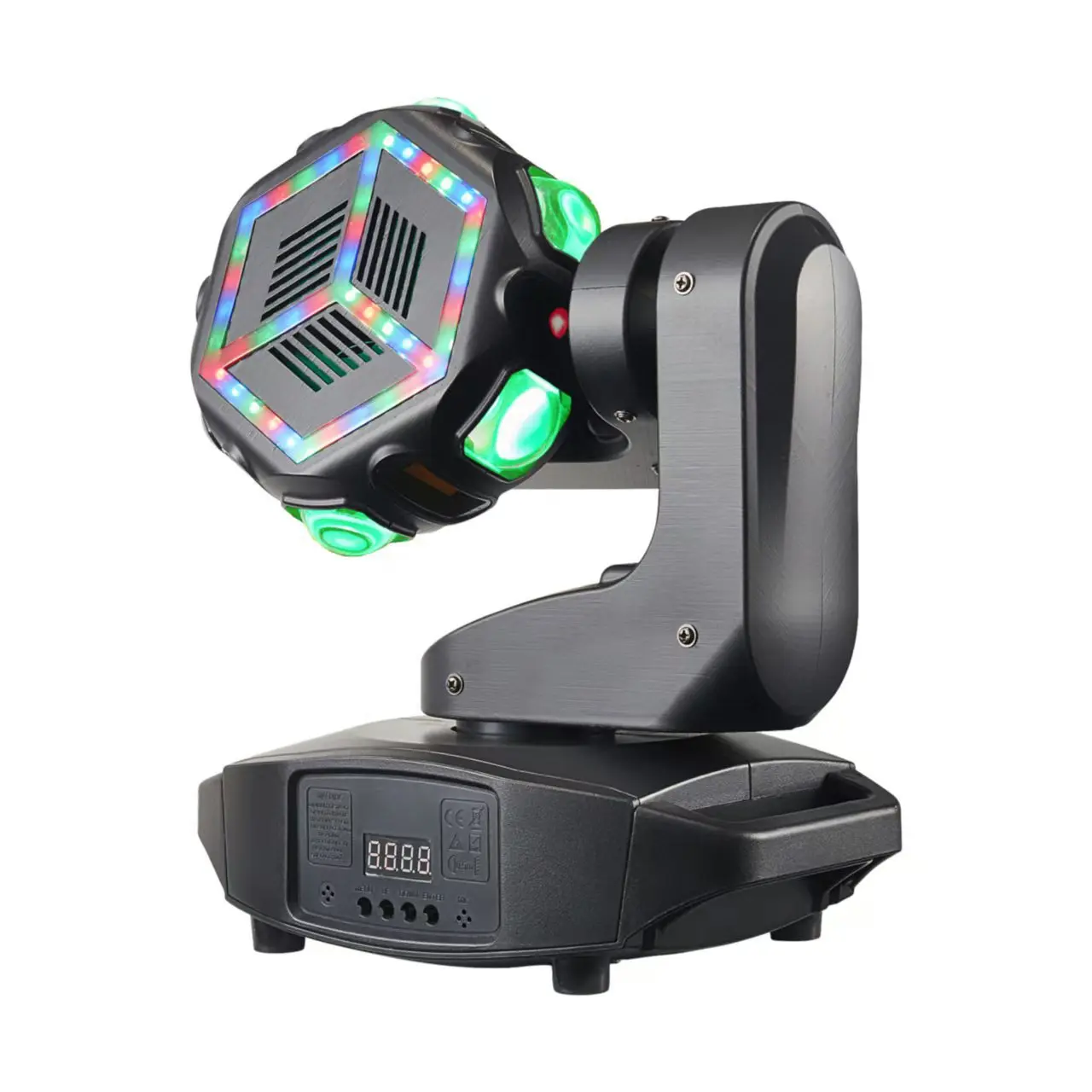 Rueda de viento y fuego de 40W, luz LED de teñido con haz móvil, luz giratoria OVNI, luz con cabezal móvil alienígena