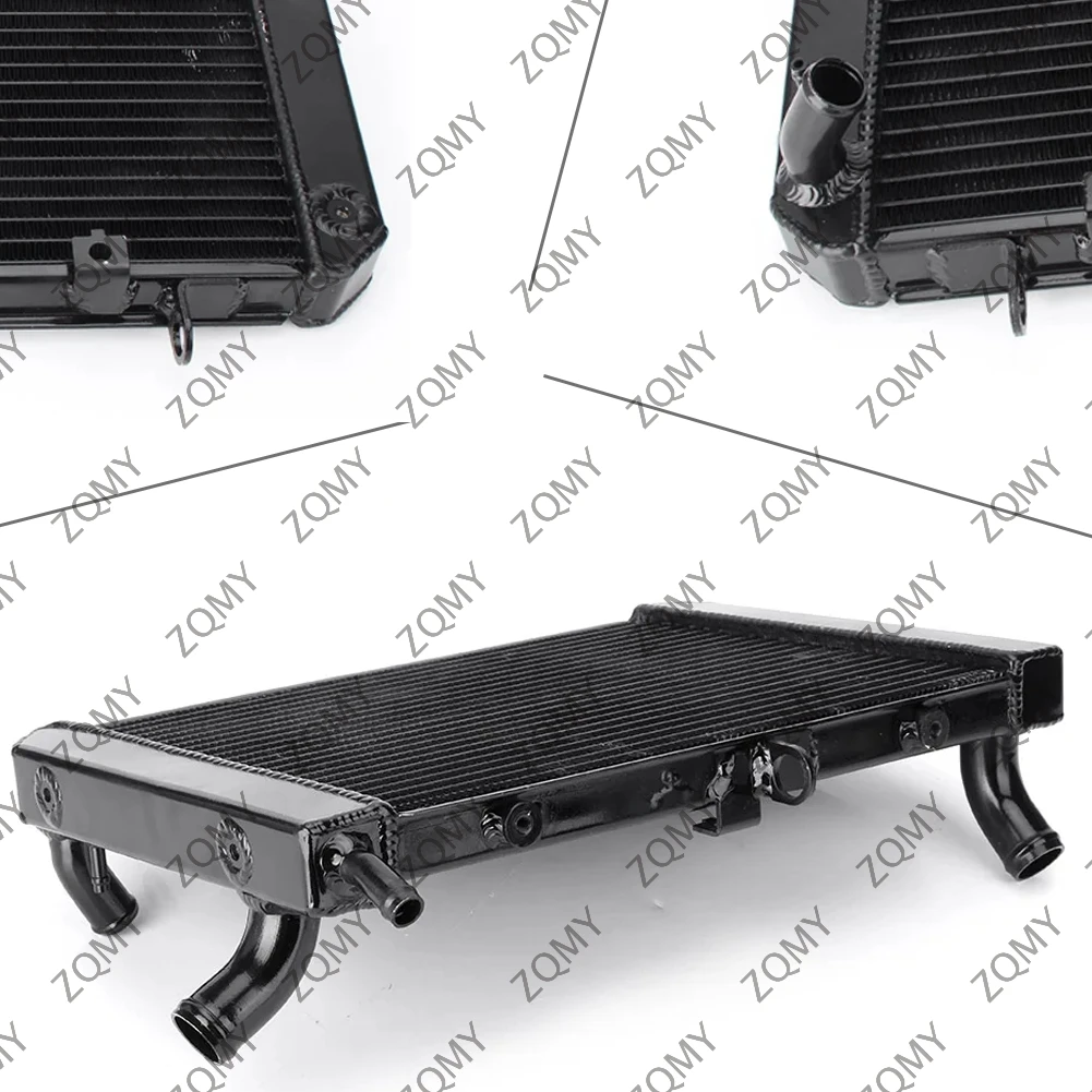 

1PC Motorcycle Cooling Cooler Radiator For Suzuki GSR400 GSR600 2006-2016 Aluminum Black