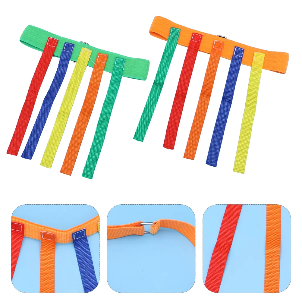 2 Sets Toy Tail Belt Baby Travel Kids Outdoor Playset for Cloth Kindergarten Pull