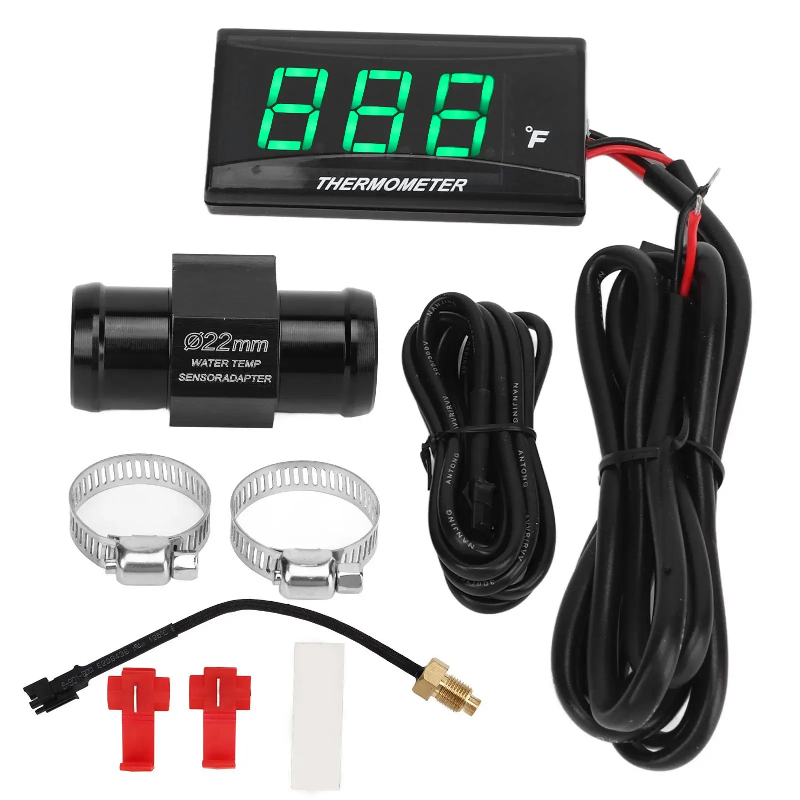 

Waterproof Motorcycle Water Temperature Gauge with M10 Thread - Easy Install DC12V for Custom Modifications