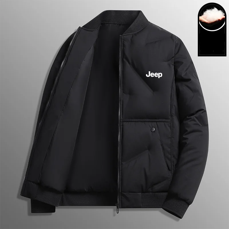 JEEP SPIRIT Jeep Climb Men's Slim Gathering Hair Padded High Neck Short Japper Coat