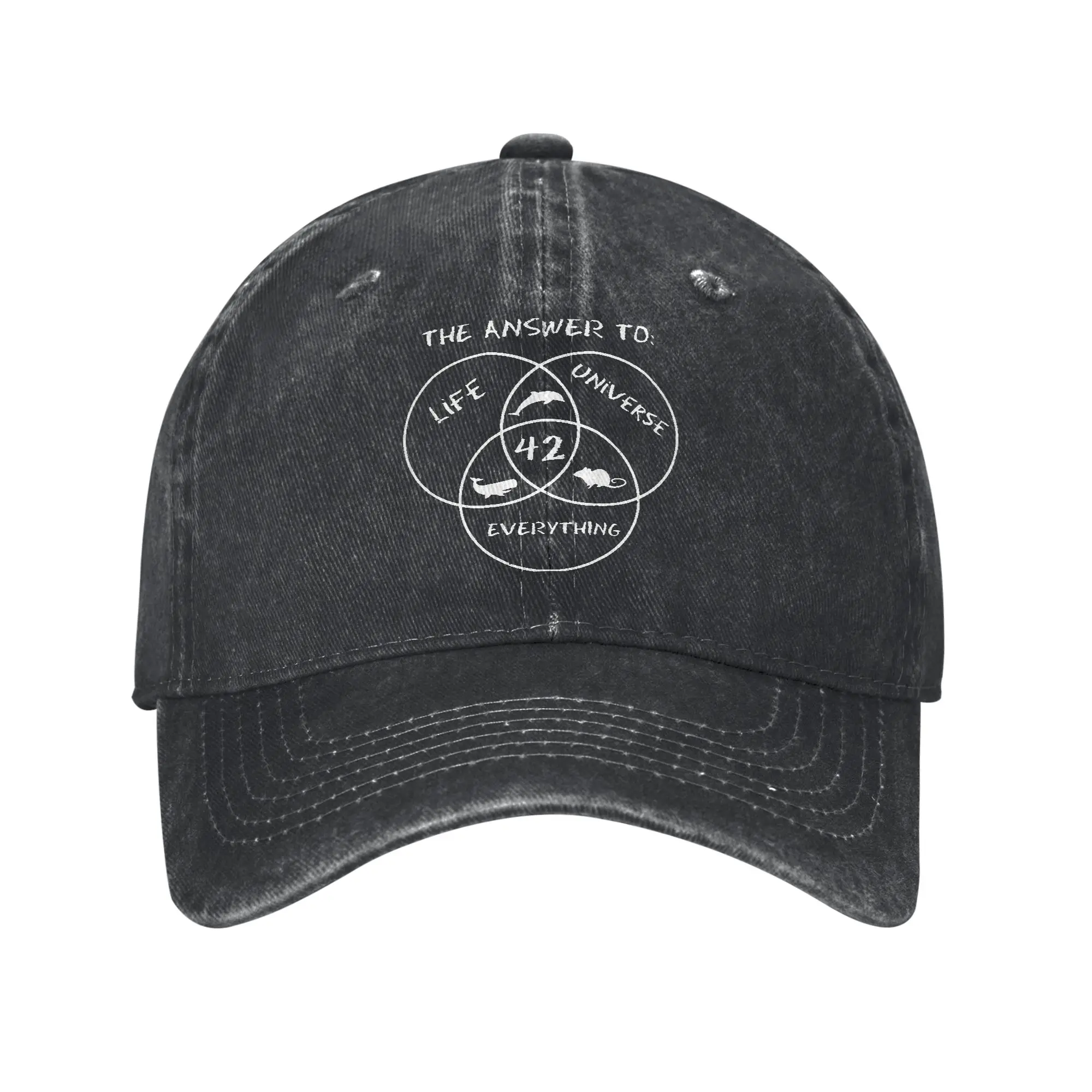dont panic 42 The Answer To Life The Universe And Everything Douglas Adams Trucker Hats For Baseball Caps Headwear Sun Caps