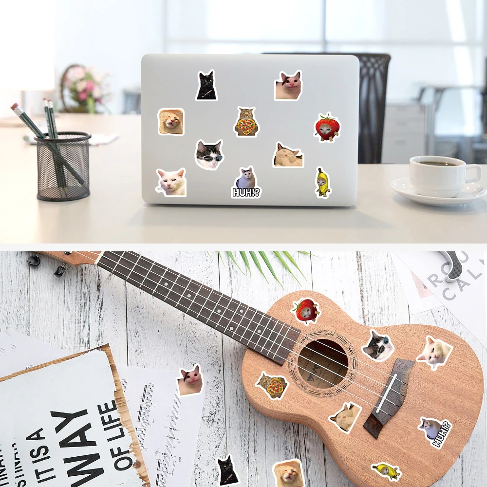 500枚入り クラシックアニマル 猫 ミーム ステッカーロール DIY スーツケース ノートパソコン スケートボード かわいいデカール 子供 ご褒美 ギフト おもちゃ 面白いステッカー デコレーション