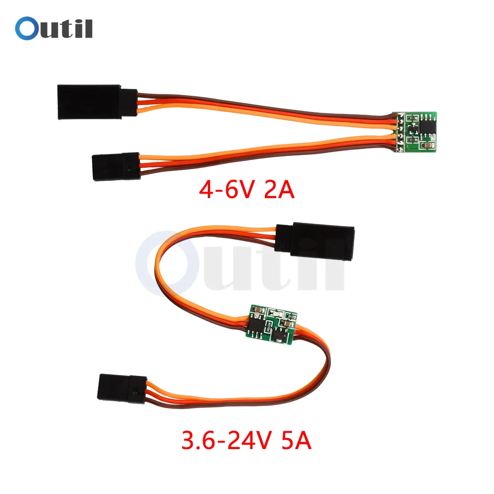 4-6V 3.6-24V Servo Inverter 5A High-voltage 2A Low-voltage Aerial Model Drone Robot Control Board Servo Inverter Signal Module