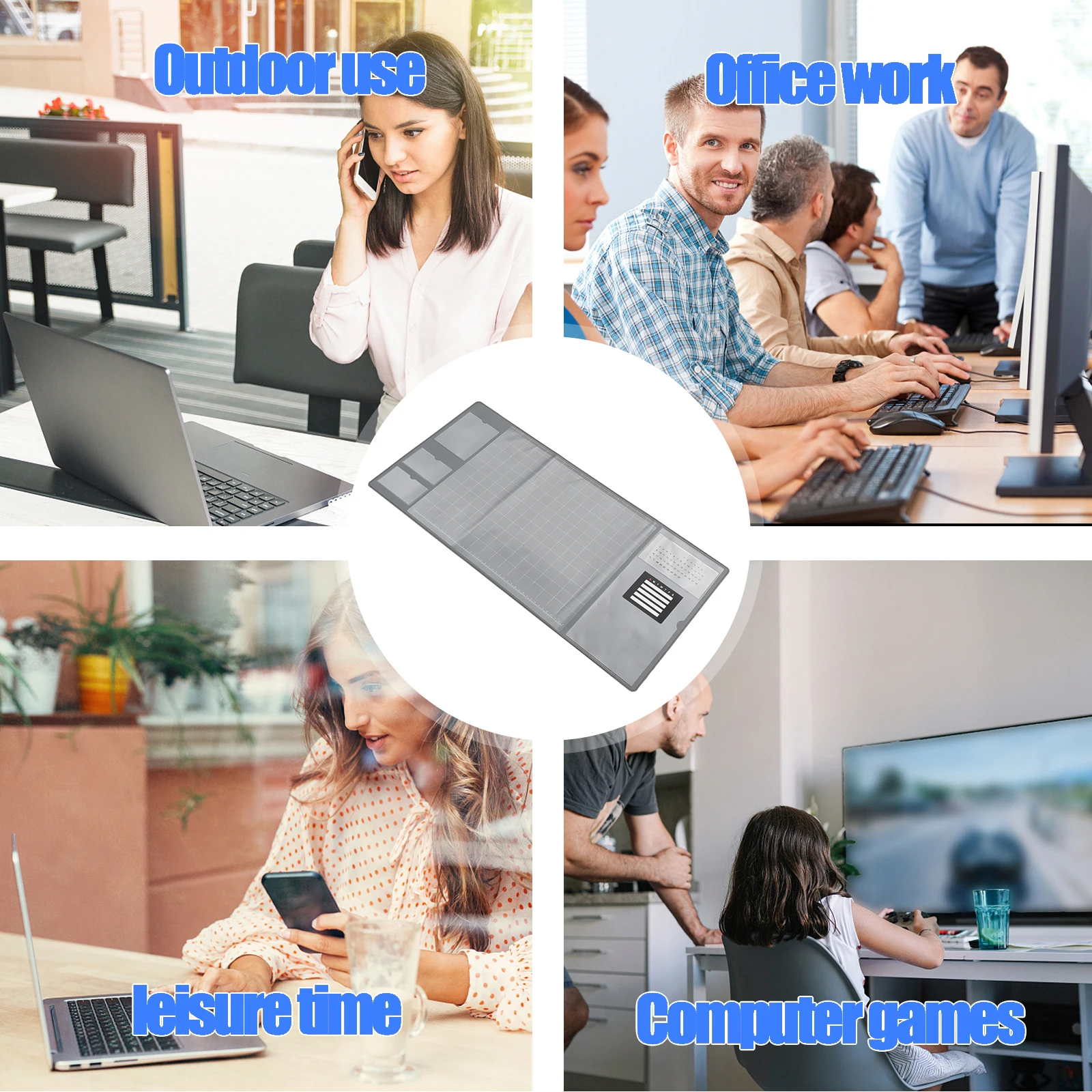 

Large Gaming Mousepad Ergonomic Comfortable Extended Keyboard Cushion For Laptop Smooth Pad Workstation Accessories