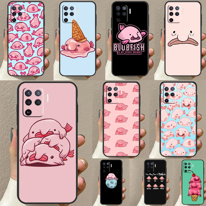 Blobfish Phone Case For OPPO A5 A9 2020 A31 A53 A53S A1K A15 A16 A52 A72 A83 A91 A93 A54 A74 A94